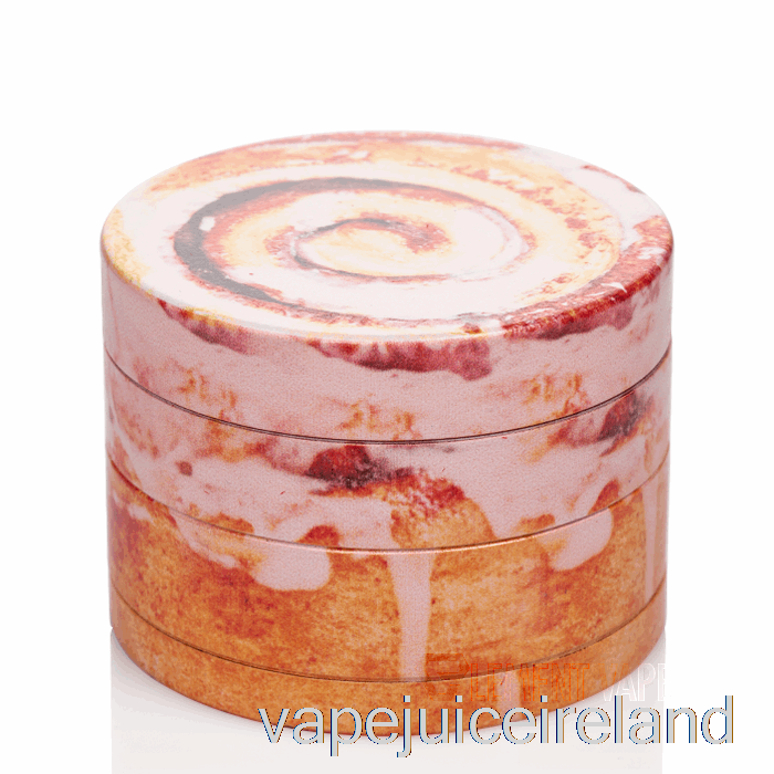 Vape Juice V Syndicate 2.5inch 4-Piece SharpShred Dine-in Grinder Cinnamon Roll
